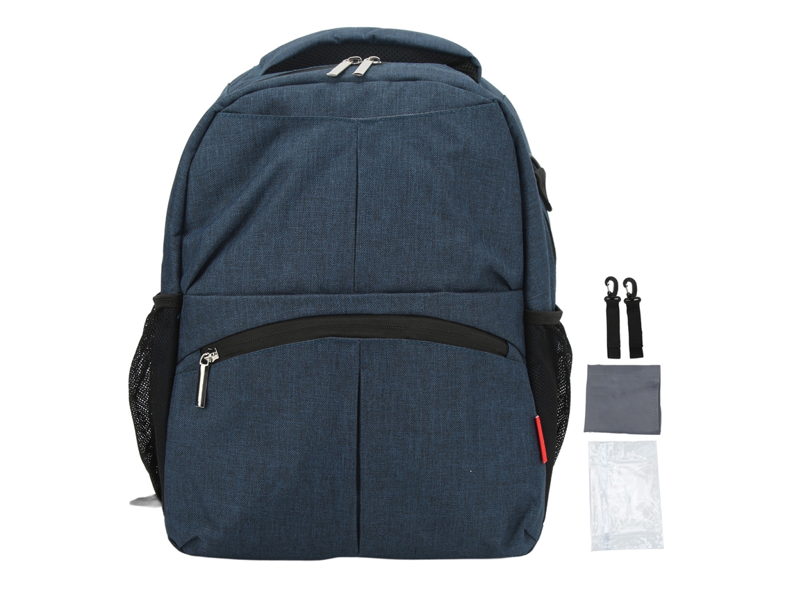 Mochila Mãe Multifuncional Com Compartimentos À Prova D'água Grande Capacidade Ajustável Verde