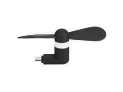 Mini Ventilador Portátil Ultra Silencioso Con Conexión Micro Usb Para Smartphones Android Otg (negro)