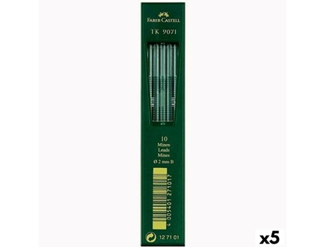 Recambio de mina FABER-CASTELL TK9071 10 Piezas 2,0 mm B (5 Unidades)