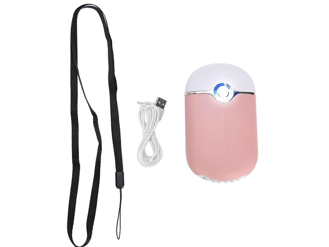 Secador Usb Portátil Para Uñas Y Extensiones De Pestañas, Mini Ventilador Multifuncional, Rosa.