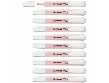 Marcador Fluorescente STABILO Swing Cool Pastel Rosa (10 Unidades)
