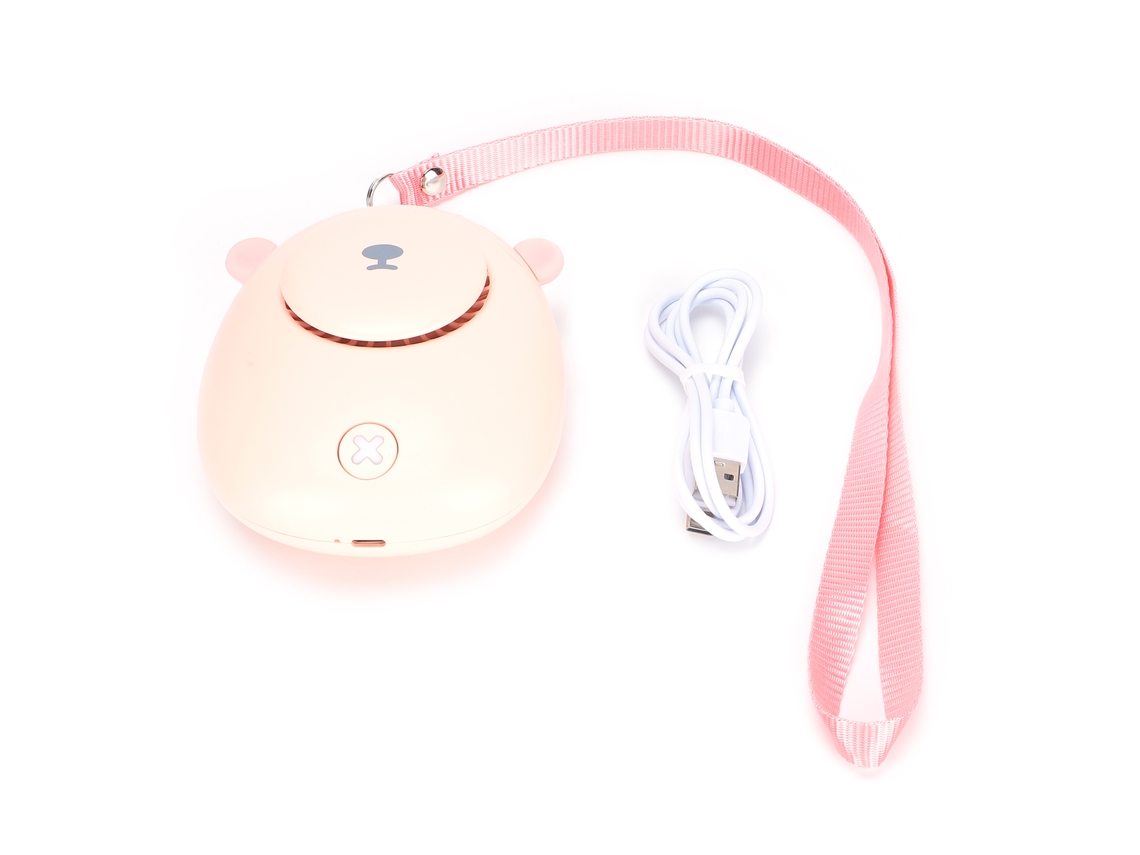Ventilador de cuello portátil recargable por USB, manos libres