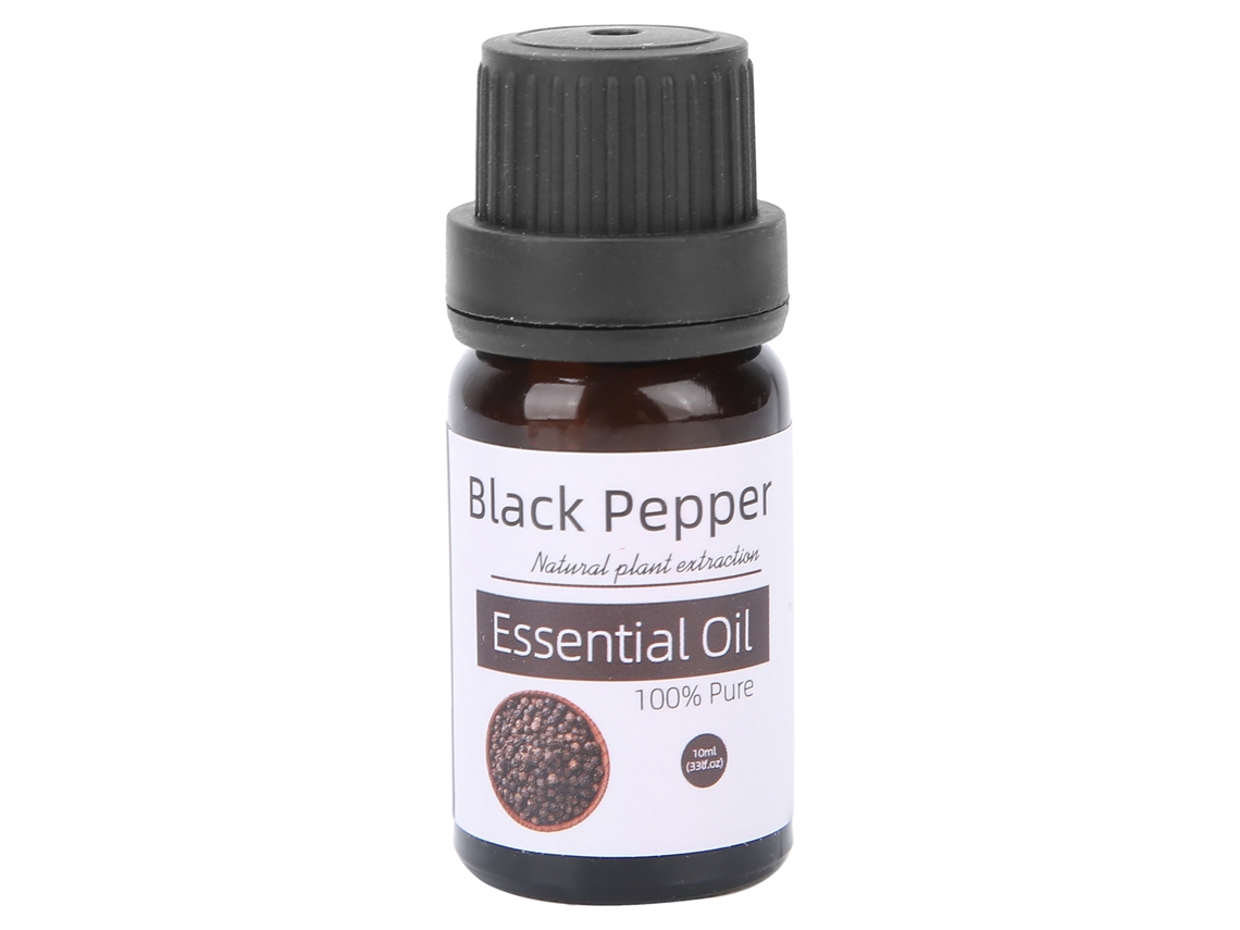 Aceite Esencial De Pimienta Negra 10ml Aromaterapia Aceite Vegetal Suave Para Masaje Aromático No Irritante