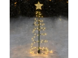 Luces LED navideñas en espiral para jardín y césped