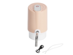 Bomba eléctrica para botella de agua, fuente portátil para beber, carga USB, color rosa
