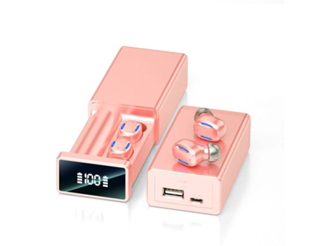 Auriculares Bluetooth TRUMSEN-AG A22 In Ear Rosa