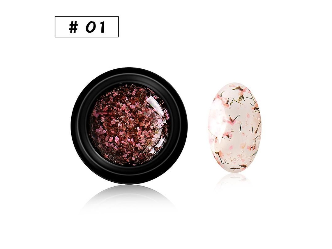 1 Pcs Flor Seca Gel Esmalte Uv Led Gel Verniz Transparente para Unhas Novo GOKOCO