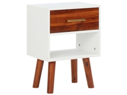 Maison Exclusive - Mesitas De Noche 2 Uds De Madera Maciza Acacia 40x30x57 Cm