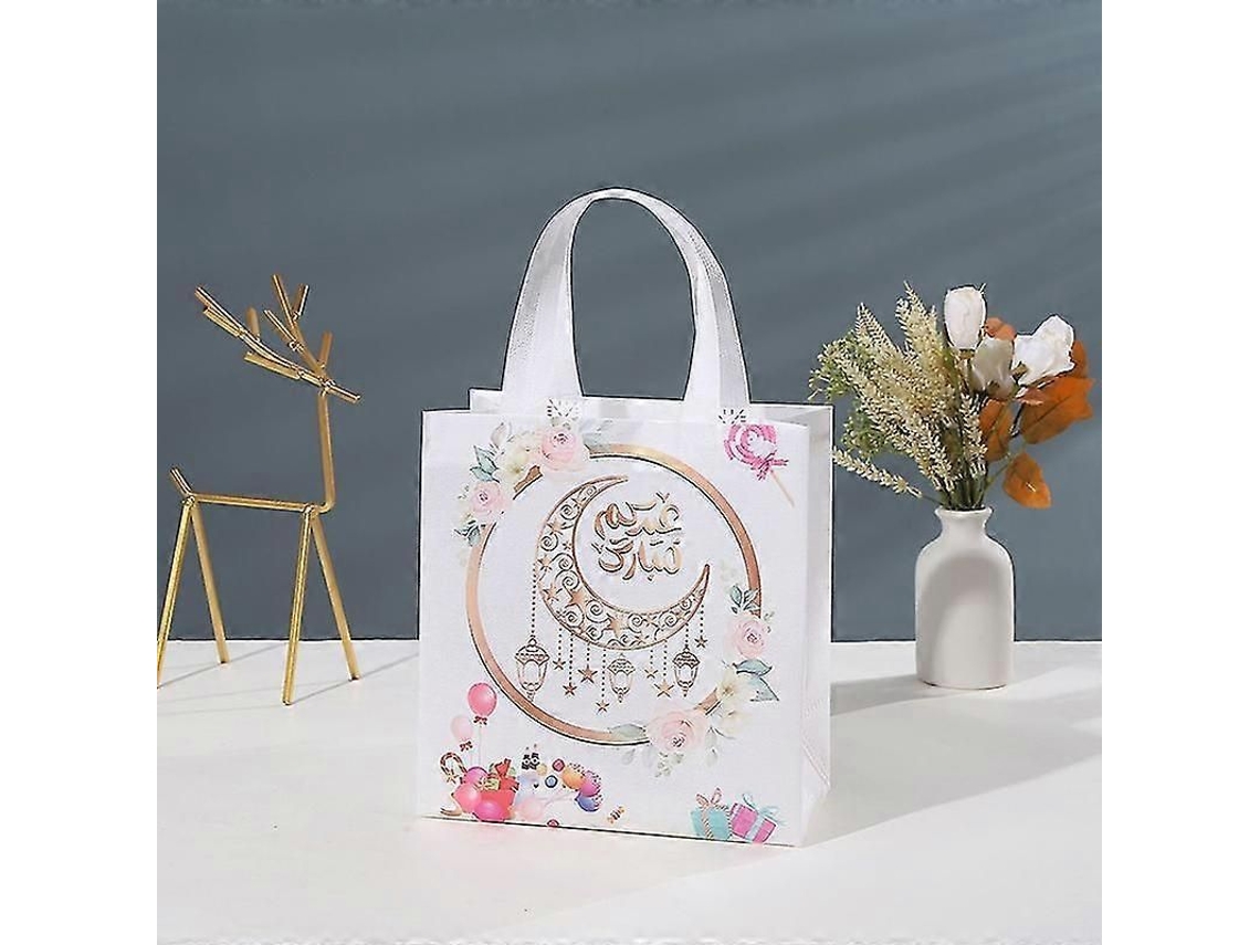 6 Bolsas De Regalo No Tejidas Eid Mubarak Para Galletas, Dulces, Ramadán, Kareem
