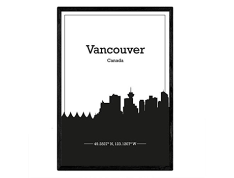 Poster NACNIC Mapa de Vancouver Canada (A3)