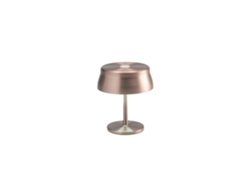 Mini Luminária De Mesa Led Inteligente Wi-fi Zafferano Sister Light, Cobre, Recarregável E Regulável - 2200-2700-3000-4000k, 3,2w, Altura 17 Cm
