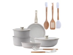 Batería De Cocina,ø18ø20ø26 Cm, De Aluminio Fundido Click&cook  San Ignacio (10 Piezas) Con 3 Utensilios