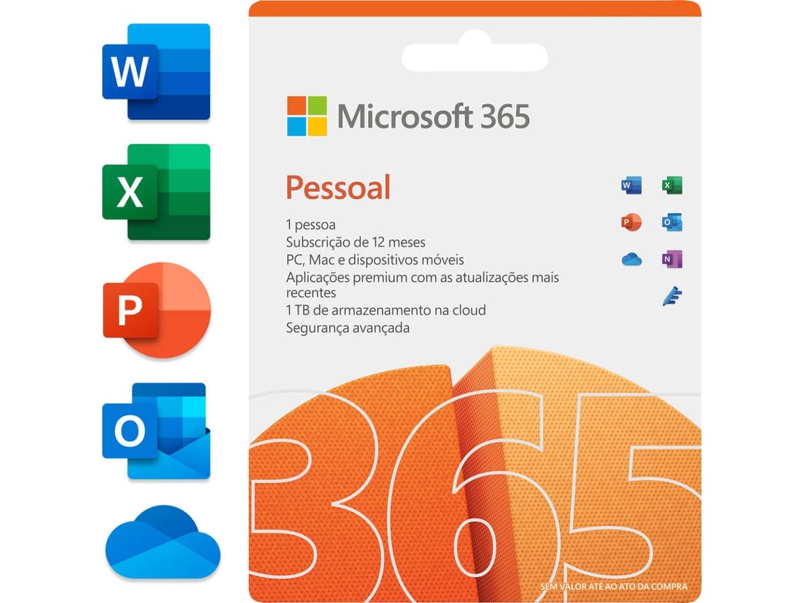invadir péndulo Controlar Microsoft 365 Personal (12 meses - Formato Digital) | Worten.es