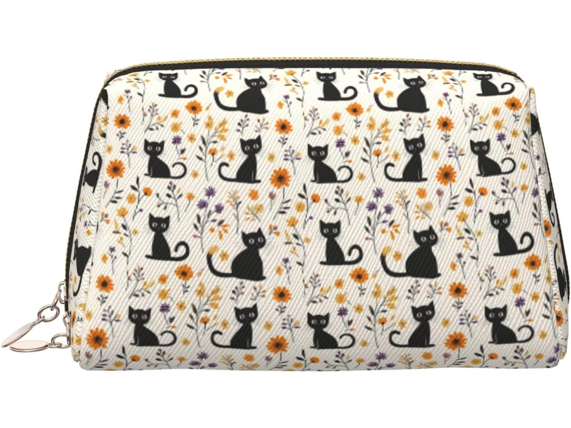 Neceser De Viaje Cuero Organizador Para Mujer Diseño Estampado Vacaciones
