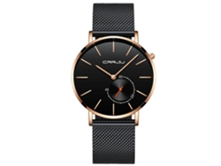 Reloj De Pulsera Crrju Diseño Cute Con Calendario Correa De Cuero Para Hombre 03