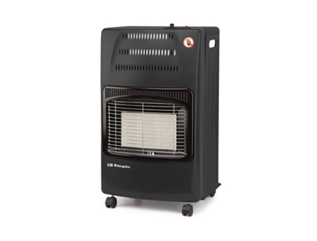 Estufa plegable negra ORBEGOZO, 4200 W, Gas butano y/o propano Clase energética A.