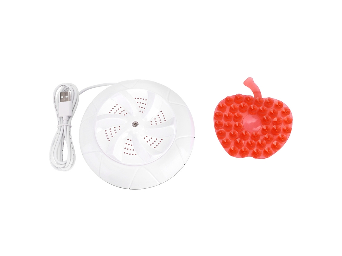 Mini Lavadora Ultrasónica Portátil Turbo De 1 Kg, Usb, 6 W, Para El Hogar Y Viajes - Blanca