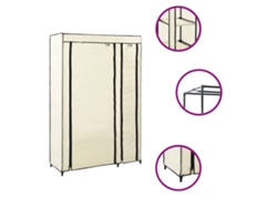 Maison Exclusive - Armarios Plegables 2 Unidades De Tela Color Crema 110x45x175 Cm