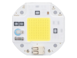 LED COB de alto brilho e alta potência com chip BJ para iluminação DIY, 110V, sem controlador.