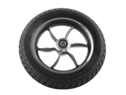 Rueda De Goma Solid Inflable Para Silla De Ruedas Eléctrica Delantera 10in Rodamiento 6001 12mm