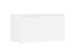 Baúl de madera procesada, blanco, MAISON EXCLUSIVE (84x42x46 cm)