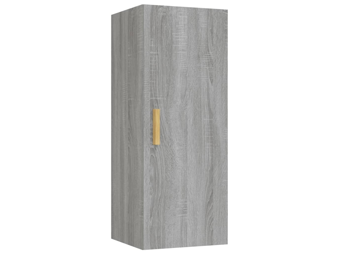 Mueble de pared MAISON EXCLUSIVE con derivados de madera gris Sonoma (34,5 x 34 x 90 cm)