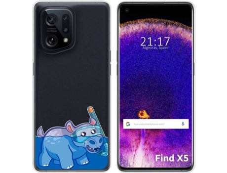 Carcasa para Oppo Find X5 5G TUMUNDOSMARTPHONE Dibujos Transparente Hipo Multicolor