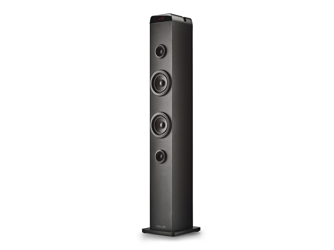 Torre de sonido Skycharm Pro 50w, función de transmisión, entrada de micrófono, compatible con tecnología Bluetooth. Radio FM/USB/Óptica/Auxiliar. Mando a distancia. Ngs