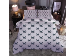 Juego Ropa Cama Funda Nórdica Almohada Juego Microfibra Funda 220x240 Cm 65x65 220 X 240 65