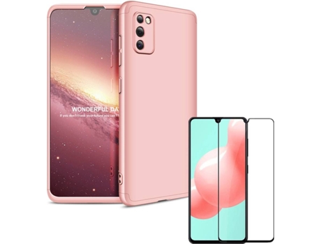 Funda y Protector de Pantalla Samsung Galaxy A41 PHONESHIELD Slim Armor 360º / Full Cover Rosa