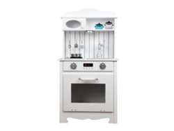 Cocina Infantil de Madera Eva Outdoor Toys 43X28 5X93 Cm Blanca Con Accesorios Y Luz Led OUTDOORTOYS