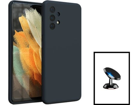 Kit Carcasa + Soporte Samsung Galaxy A13 PHONECARE Negro