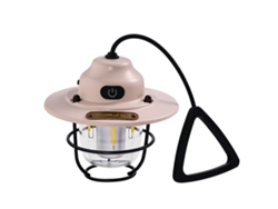 Linterna de camping para exteriores con carga USB (color albaricoque)