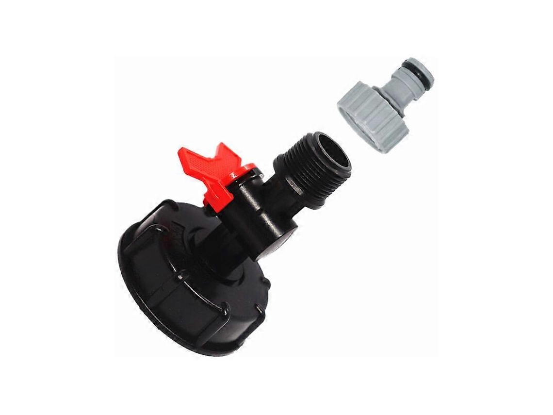 Adaptador Ibc Para Depósito De Agua Jardín Ibc S60x6 Con Grifo Y Conexión De Alta Calidad Duradero