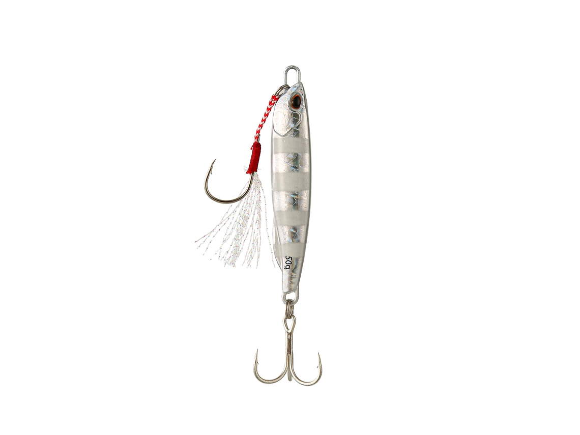 Señuelo metálico con forma de cuchara para róbalo MDUG (modelo de 40 g)