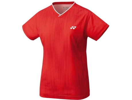 Camiseta de Mujer YONEX Crew Neck Tenis Poliéster Rojo (M)