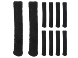 10 Fundas Antideslizantes Para Brazos De Gafas Almohadillas Para Orejas De Gafas Suaves Y Duraderas 5.50x0.70x0.50cm Negro