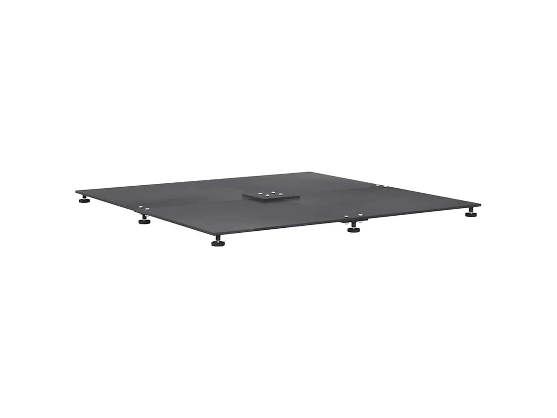 Base para sombrilla de acero gris oscuro MAISON EXCLUSIVE 100x100x4 cm