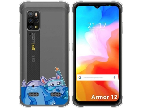 Carcasa Ulefone Armor 12 5G TUMUNDOSMARTPHONE Dibujos Transparente Hipo Multicolor