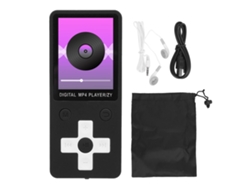 Reproductor De Música Mp3 Inalámbrico Con Bluetooth 5.0, Pantalla De 1,8 Pulgadas, Sonido Hi-fi, 5 Horas De Reproducción, Portátil, Negro.