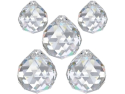 Bola de cristal prismática Feng Shui, atrapasol arcoíris en vidrio transparente grueso con kit para colgar