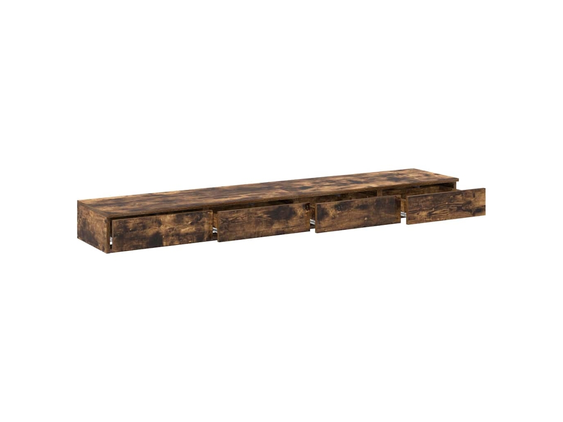 Maison Exclusive - Cajones De Cama Con Cajón Roble Ahumado 180 X 36,5 X 16,5 Cm