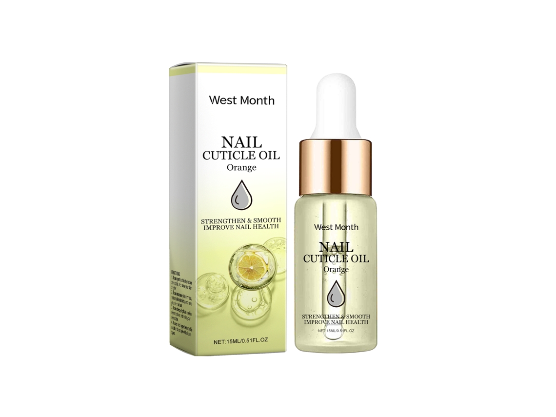 Aceite de naranja para el cuidado de las cutículas y para fortalecer las uñas.