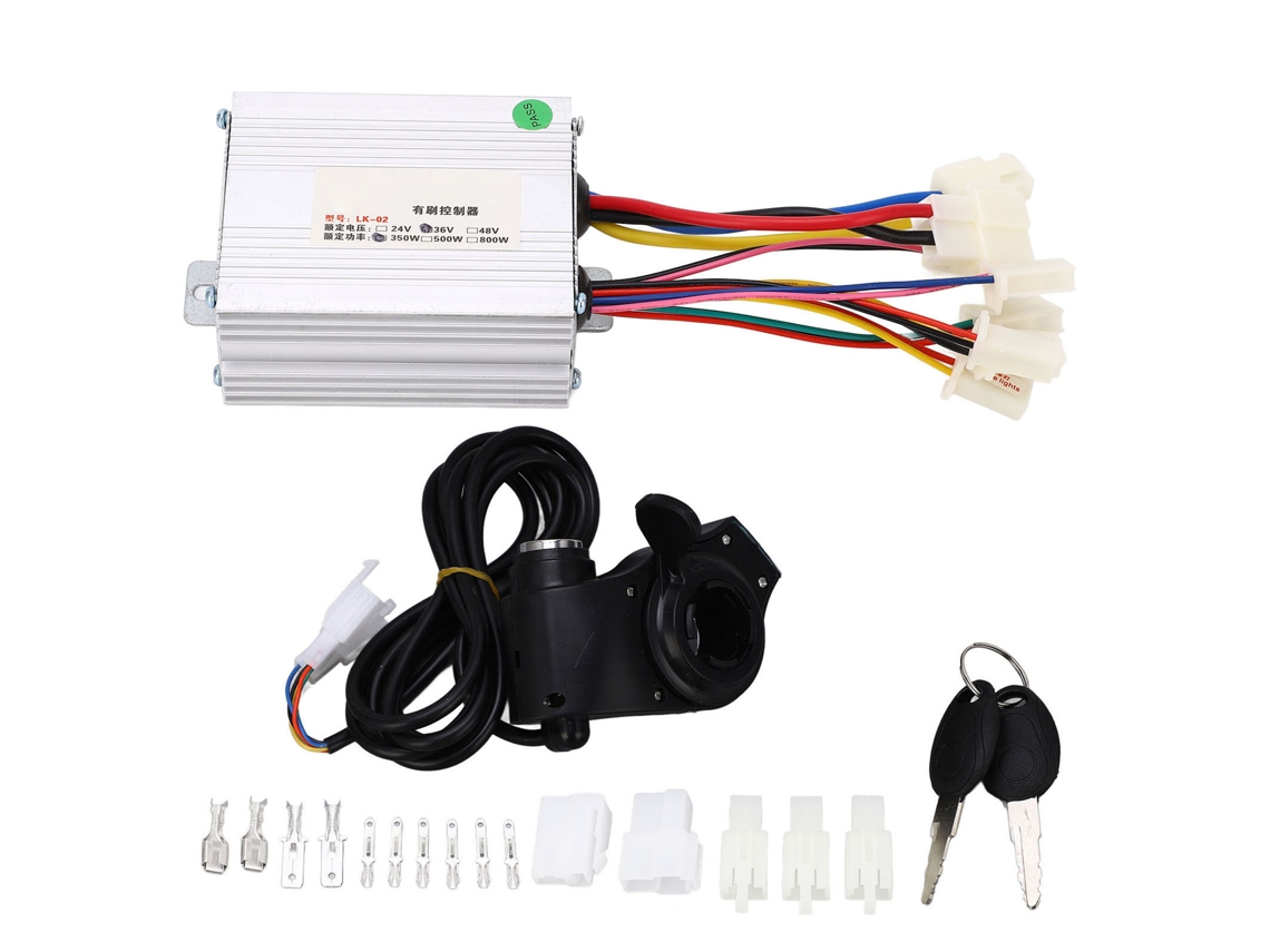 2026-kit Controlador De Motor 350w Protección Bajo Voltaje Mango Acelerador Bicicleta Eléctrica 36v