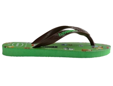 Zapatillas para Niños HAVAIANAS Kid Minecraft Goma (27-28 - Verde)