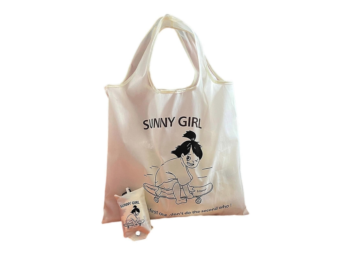 Bolsa de compras reutilizable con un bonito estampado, ligera, duradera y plegable, ideal para viajes y actividades al aire libre. GOKOCO