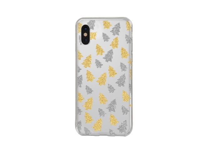 Carcasa iPhone X, Xs SBS Navidad Brillante Dorado
