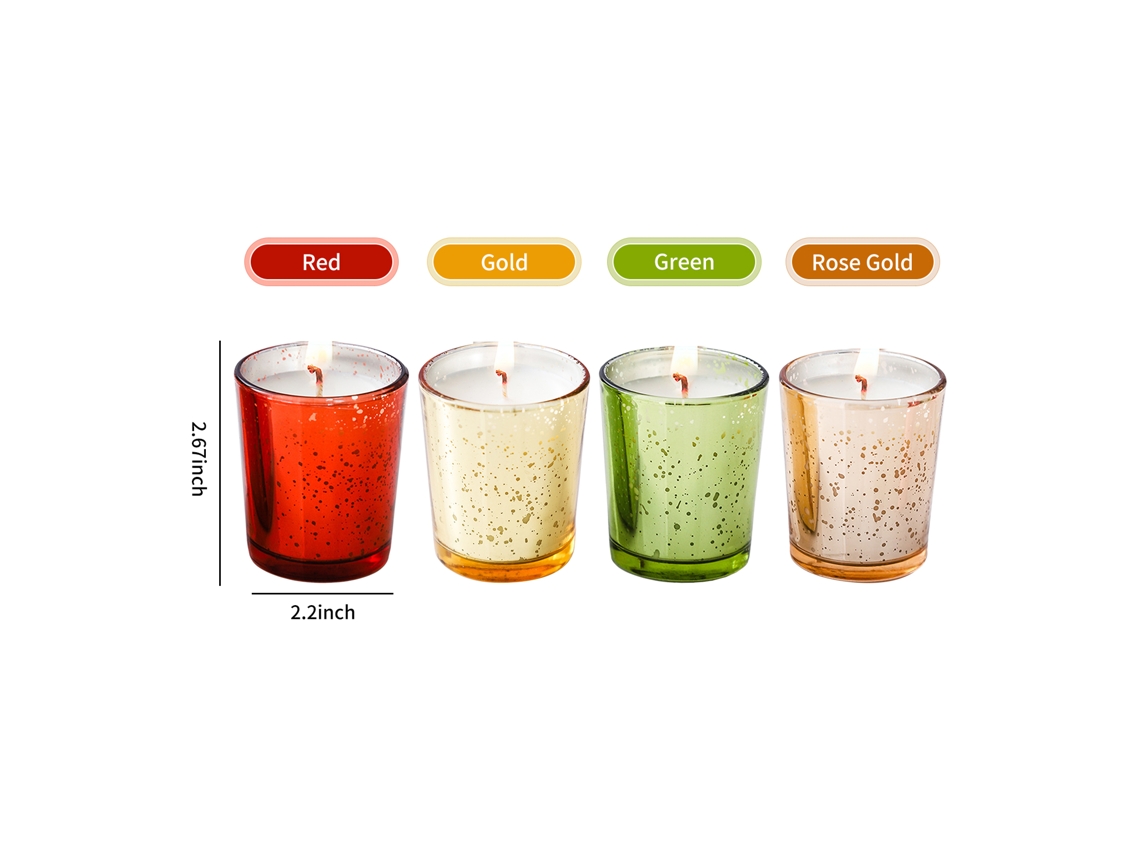 Preciosas Velas Aromáticas Sin Humo En Ámbar Y Musgo Para Decoración Navideña Y Regalos.