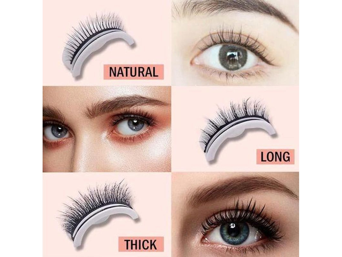 Pestañas Postizas Autoadhesivas Reutilizables - No Requieren Pegamento Ni Delineador De Ojos - 1 Par