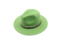 2026-sombrero Fedora De Paja Para Hombre 80% Paja Papel 20% Nylon Uv Protección Aireado Ligero Diy 3 Estilos Verde